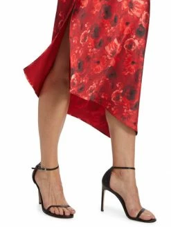 Alice + Olivia Maeve Asymmetric Slip Midi-Skirt -ALICE + OLIVIA Sales unnamed file 966