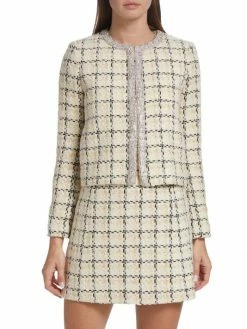Alice + Olivia Kidman Embellished Tweed Jacket 9 Alice + Olivia Kidman Embellished Tweed Jacket -ALICE + OLIVIA Sales unnamed file 977