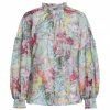 Alice + Olivia Julius Printed Button-Front Blouse